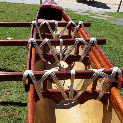 Outrigger Canoe For Sale - Hawaii Woodcarving by Tevita 