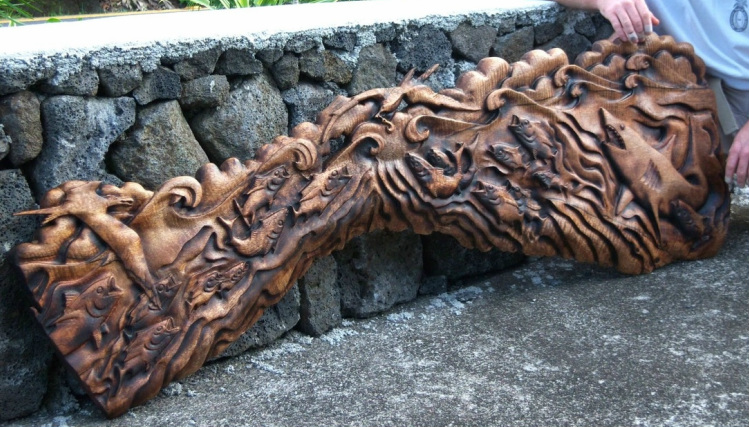 Polynesian Fish Hooks - Hawaii Woodcarving ART by Tevita Kunato.